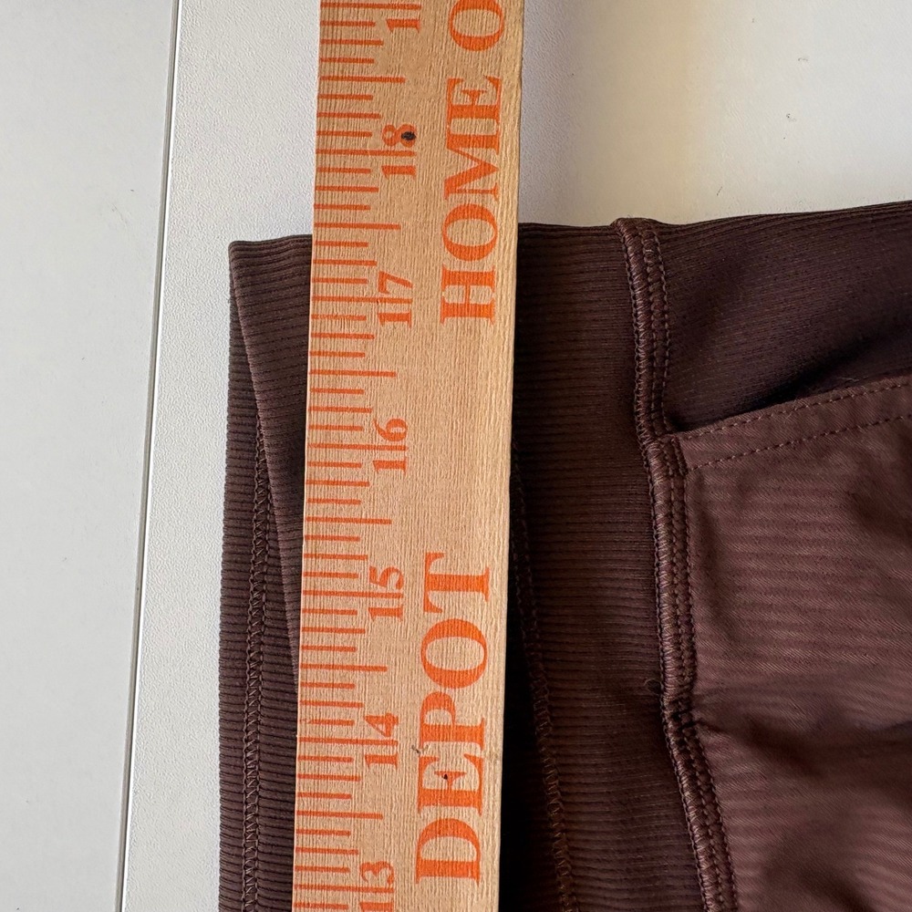 Lululemon Beyond the Studio Jogger Women 12 Brown Ribbed High Rise Pant LW5ENMS - Picture 9 of 9